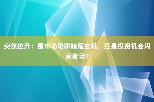 突然拉升：是市场陷阱暗藏玄机，还是投资机会闪亮登场？